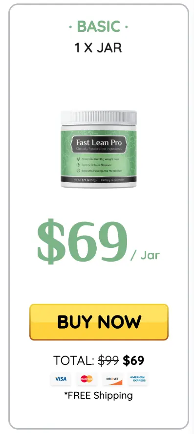Fast Lean Pro Supplement - 1 Jar